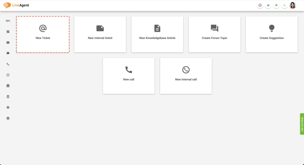 Utwórz nowy bilet w LiveAgent