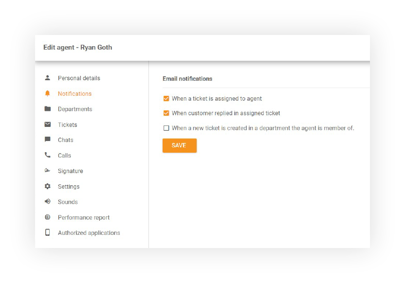 Powiadomienia e-mail w LiveAgent