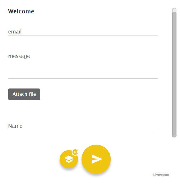 Ciemny styl formularza kontaktowego