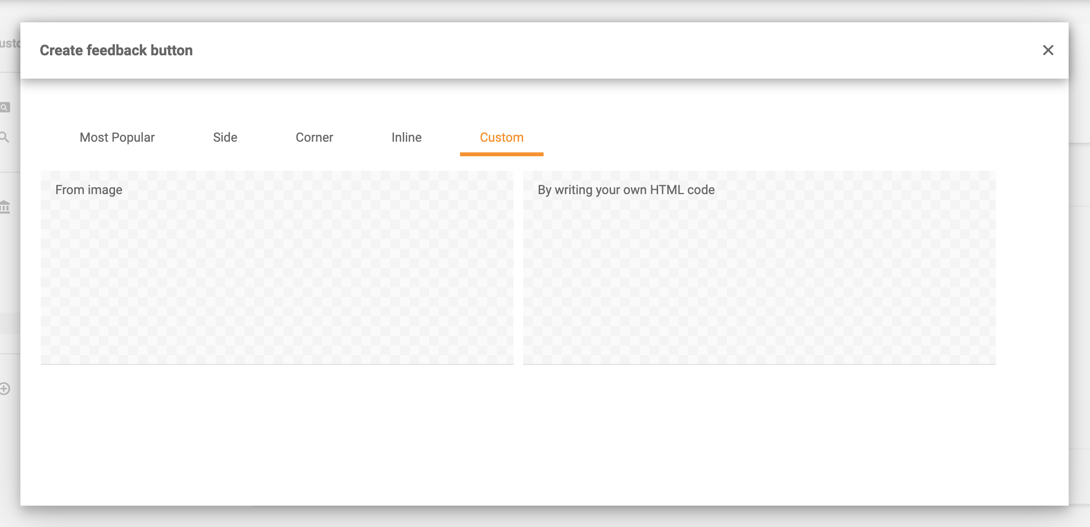 Niestandardowe przyciski opinii