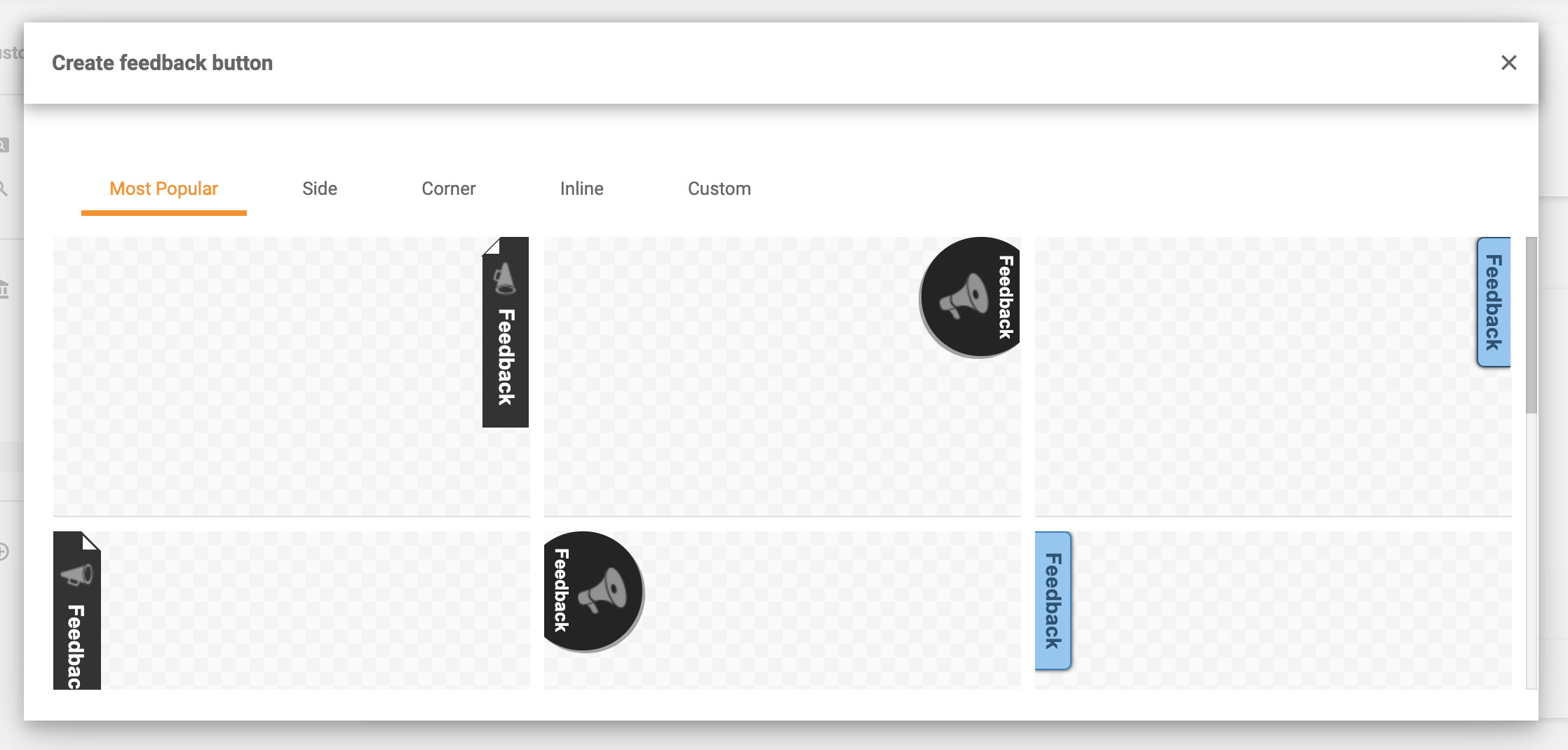 Style przycisków opinii - najpopularniejsze