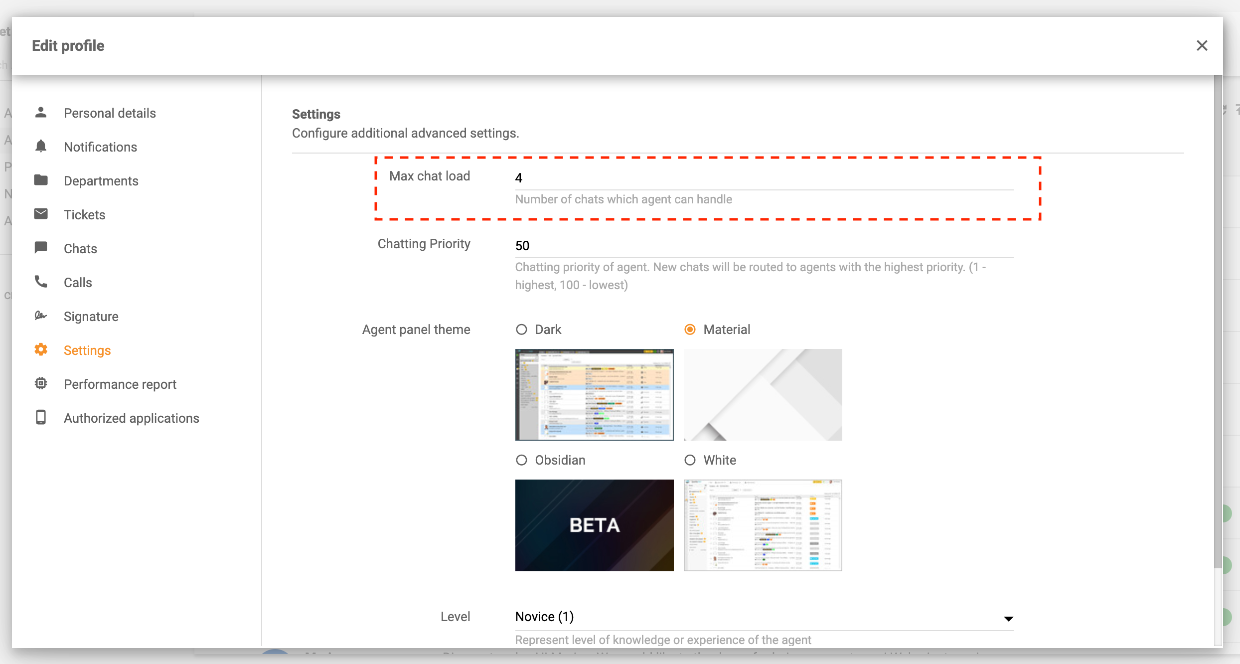 Maksymalne obciążenie czatem biletów