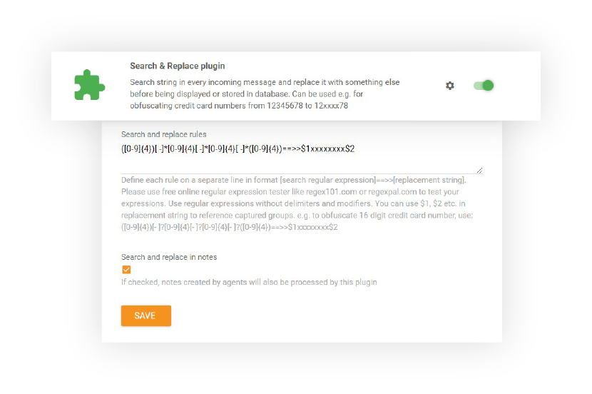 Funkcja wyszukiwania i zamiany w LiveAgent