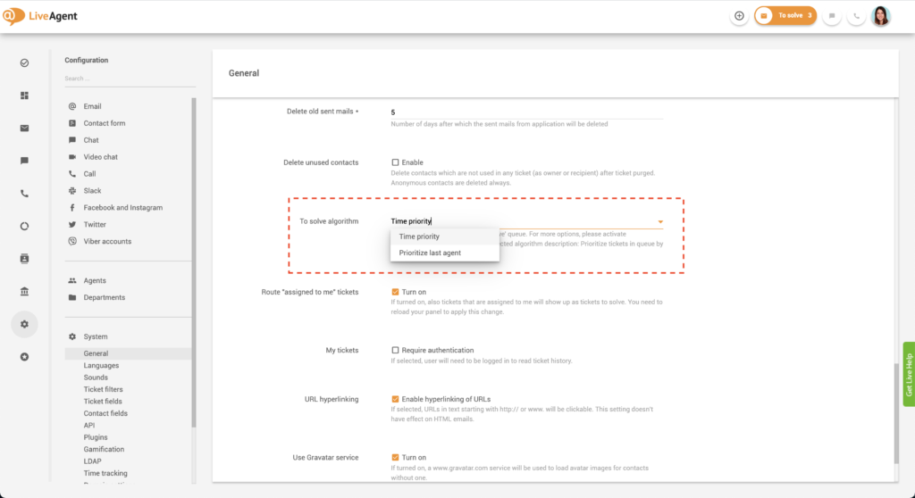Ustawienia priorytetu Do Rozwiązania