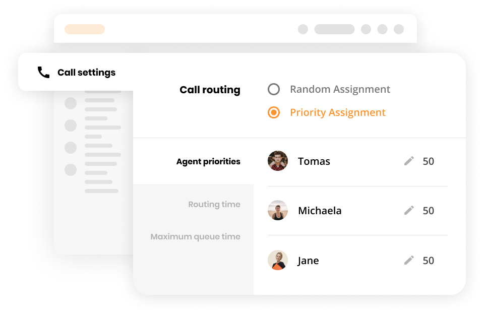 Funkcje transferu połączeń
