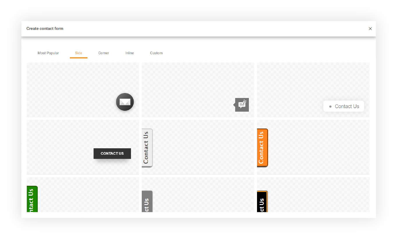Galeria Formularzy Kontaktowych LiveAgent