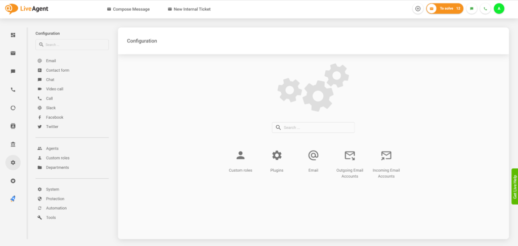 Konfiguracja ról niestandardowych LiveAgent