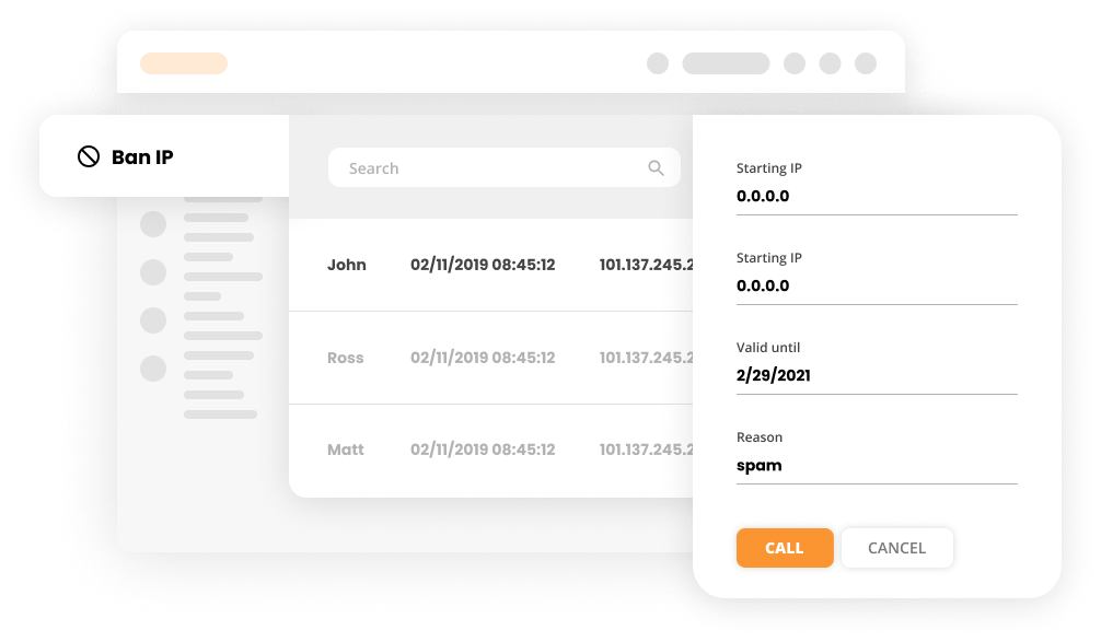 Interfejs Blokowania IP w LiveAgent