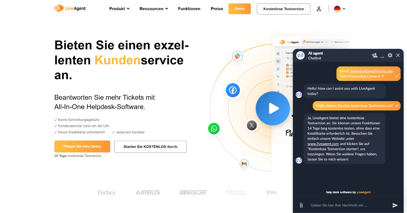 Chatbot LiveAgent z obsługą wielojęzyczną