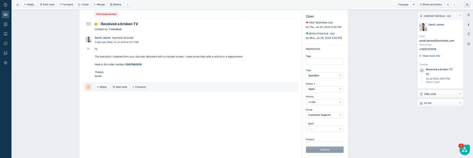 Środowisko ticketów HubSpot