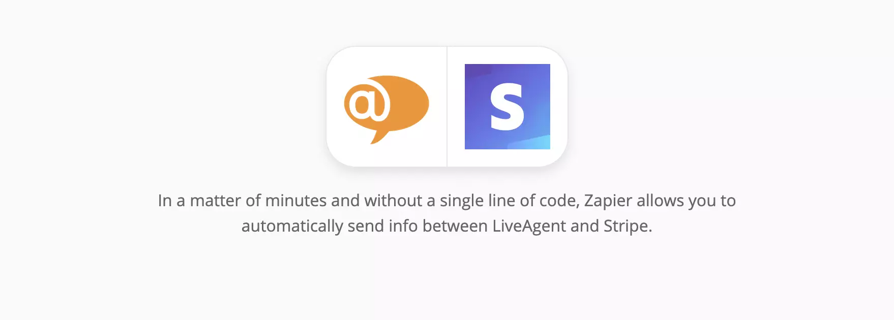 Strona integracji LiveAgent i Stripe na Zapier