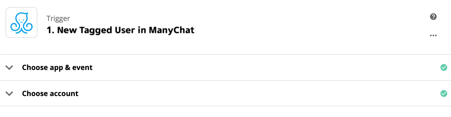 Konfiguracja wyzwalacza ManyChat na Zapier