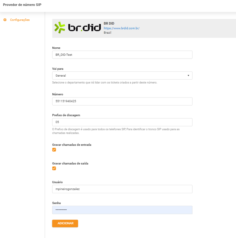 Dane uwierzytelniające BR DID