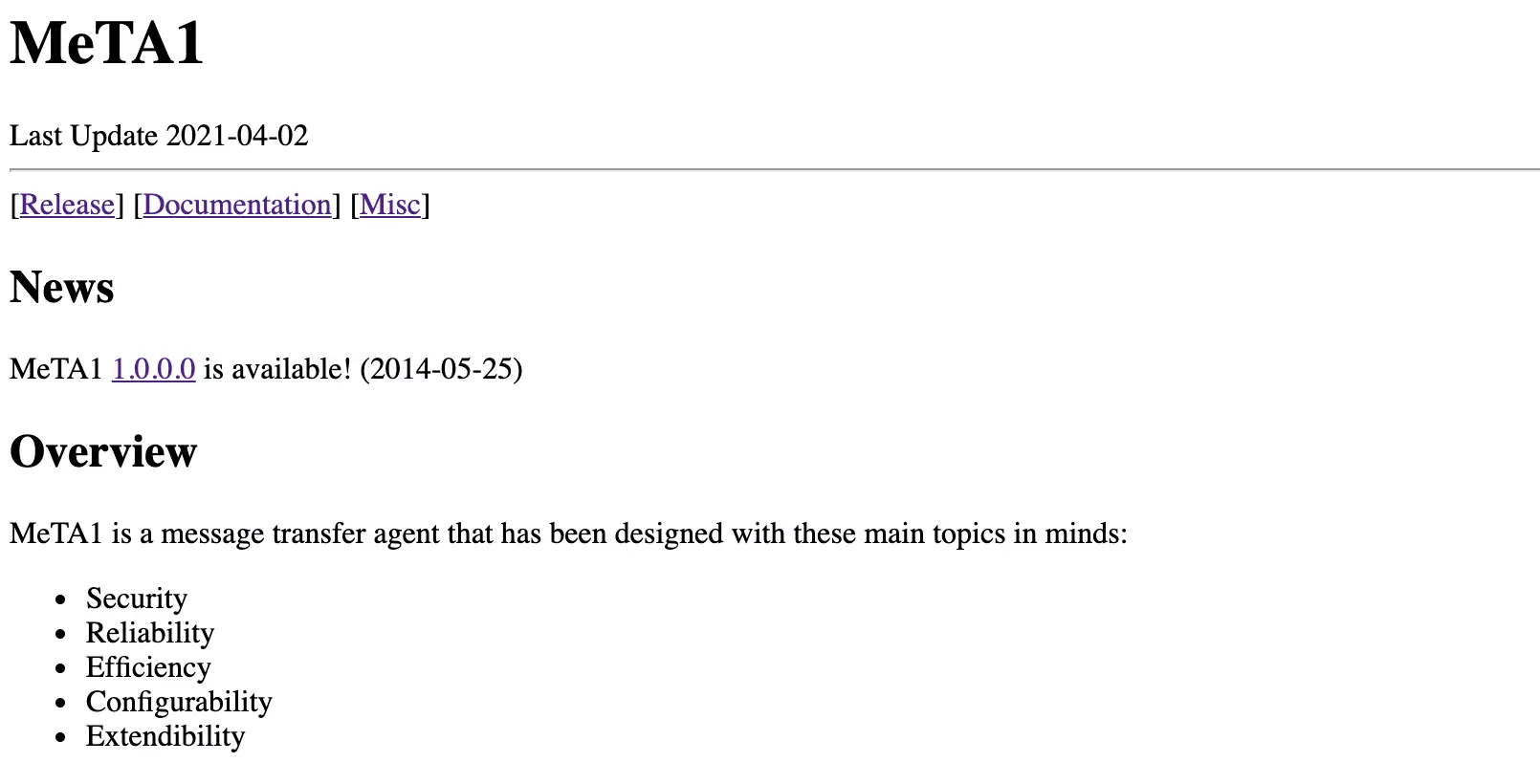 Strona główna MeTA1