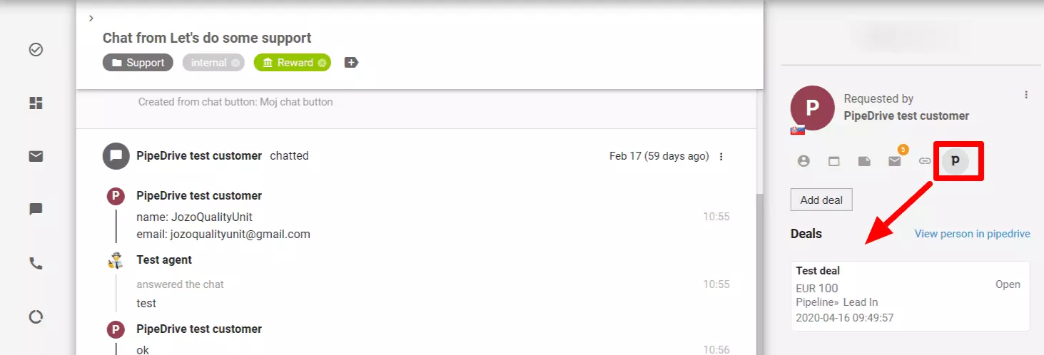 Funkcje integracji PipeDrive w LiveAgent