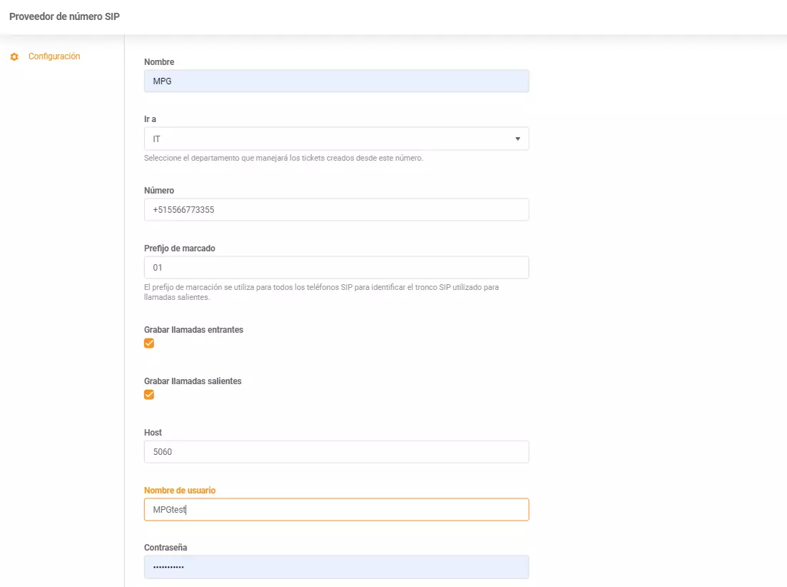 Wstawienie danych uwierzytelniających PortalPBX