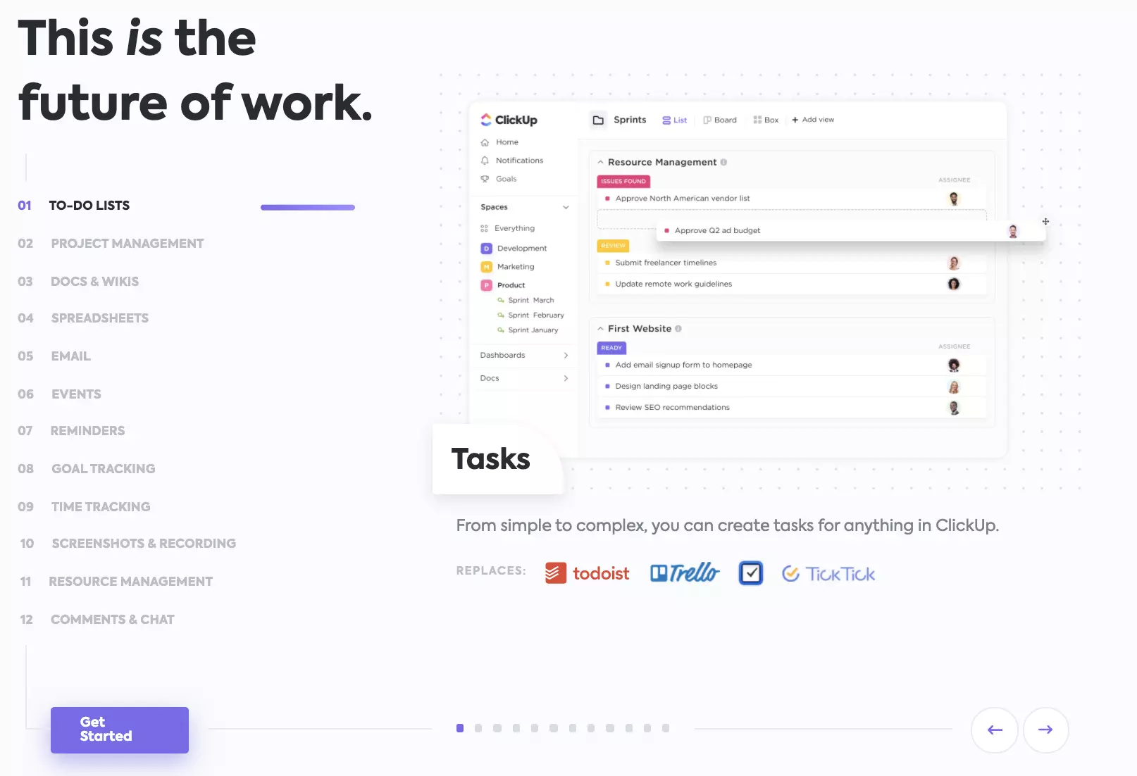 Generator API w ClickUp