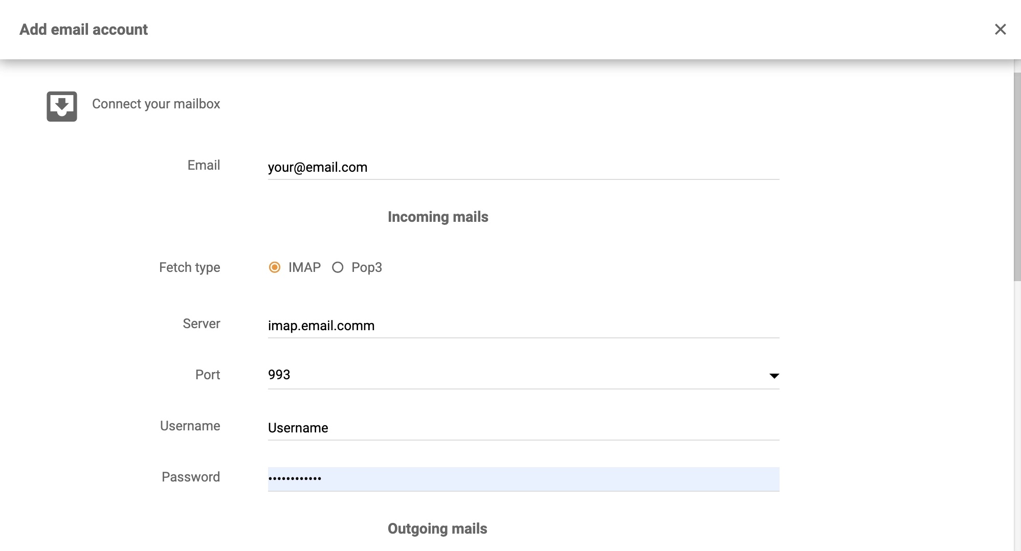 Konfiguracja Kerio Connect w LiveAgent