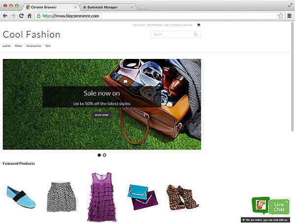 Integracja BigCommerce livechat LiveAgent
