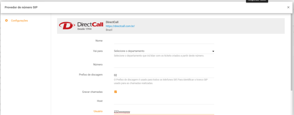 Konfiguracja integracji DirectCall LiveAgent