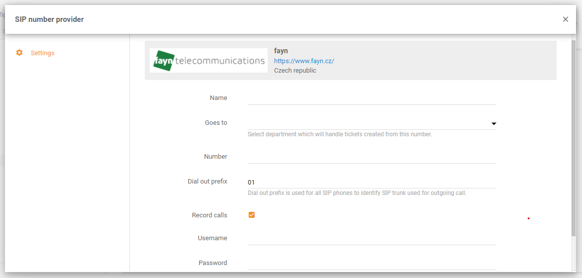 Integracja Fayn w LiveAgent