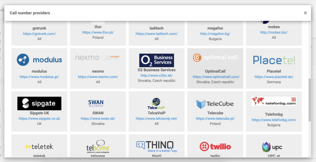 Optimal Call na liście dostawców VoIP