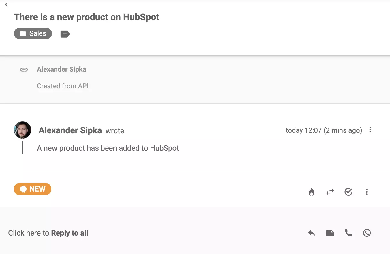 A new ticket in LiveAgent