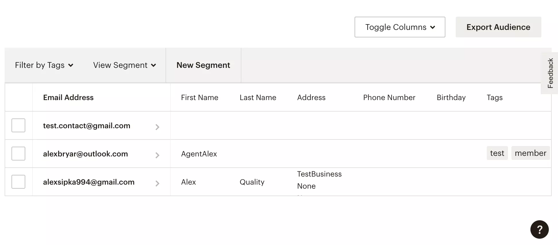 Nowy subskrybent został dodany do Mailchimp po pomyślnej integracji