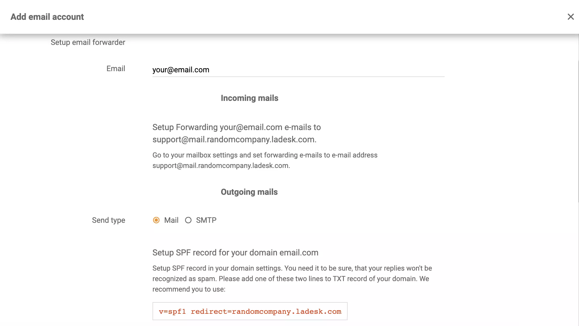 Konfiguracja przekierowania poczty e-mail Microsoft Exchange Server w LiveAgent