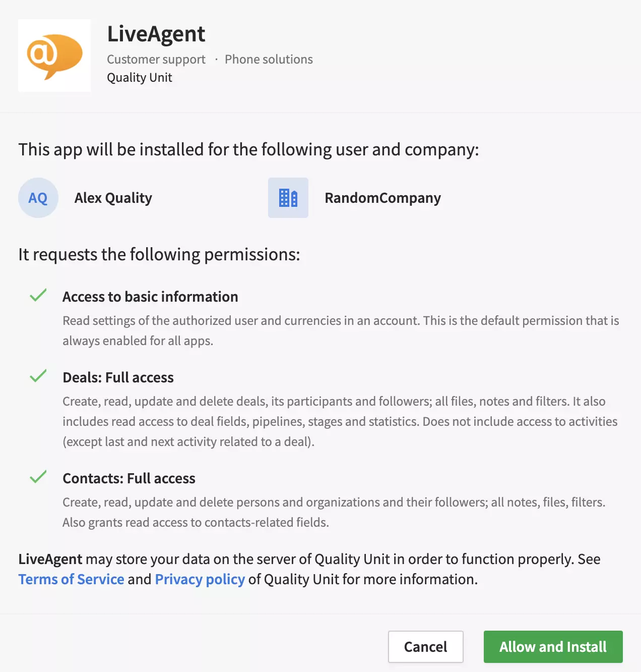 Zainstaluj wtyczkę PipeDrive dla LiveAgent
