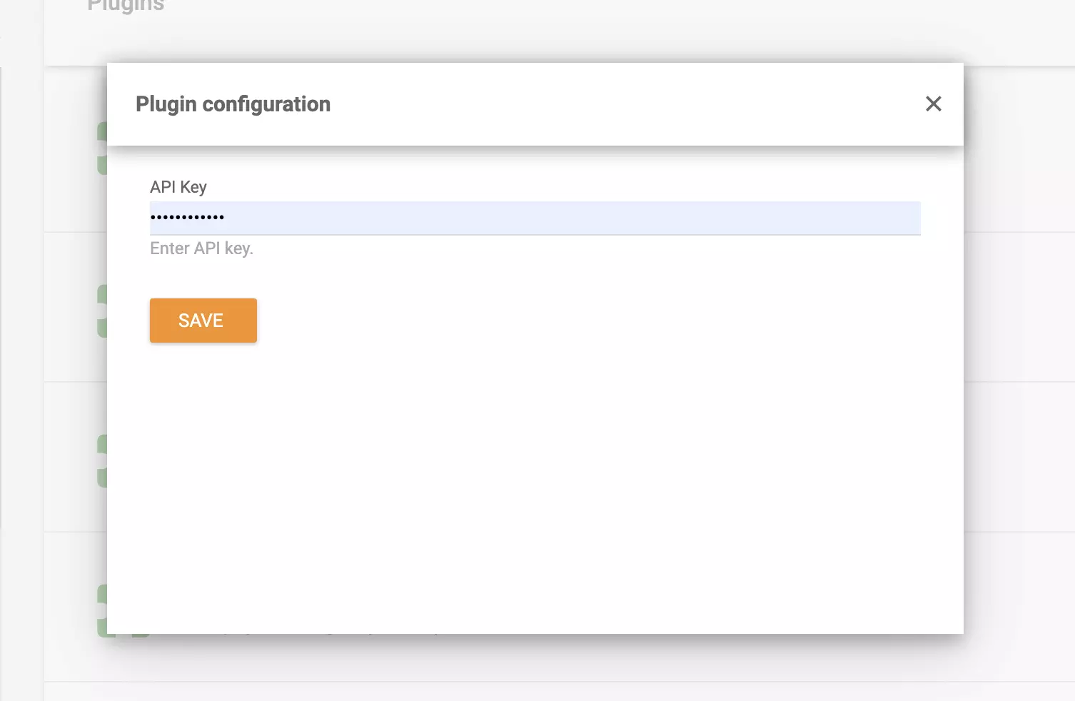 API field in Salesflare integration plugin in LiveAgent