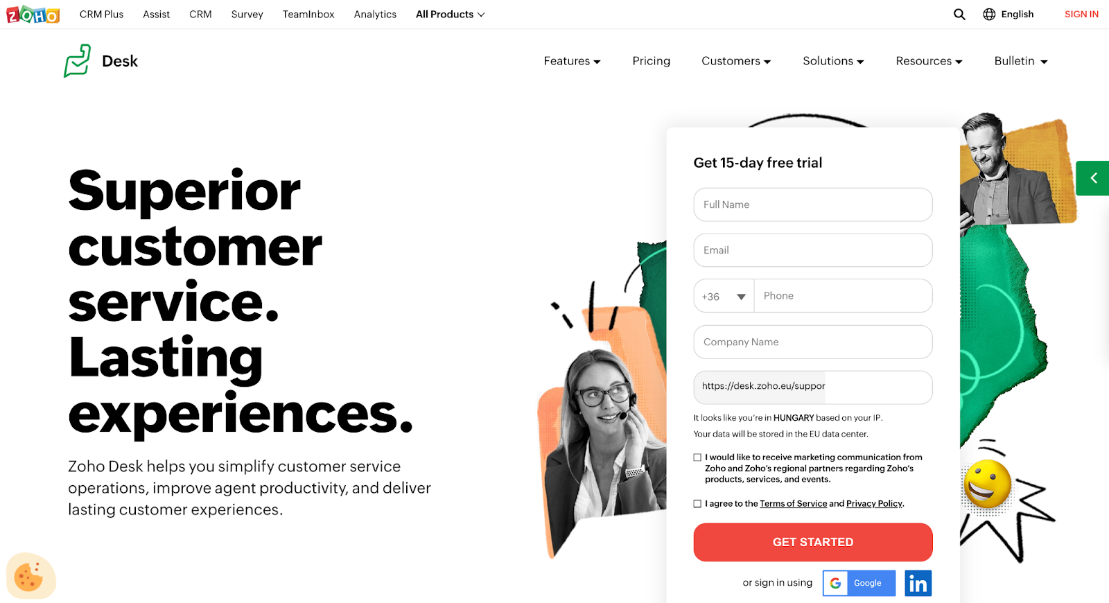 Strona główna Zoho Desk