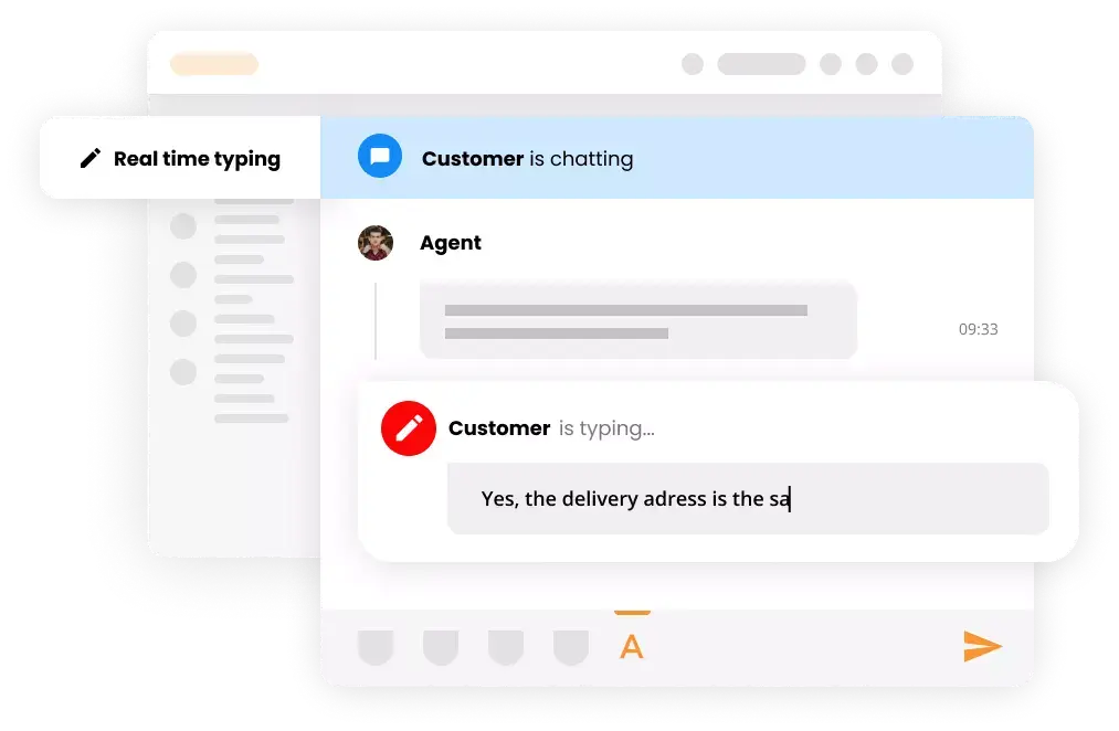 Widok pisania w czasie rzeczywistym