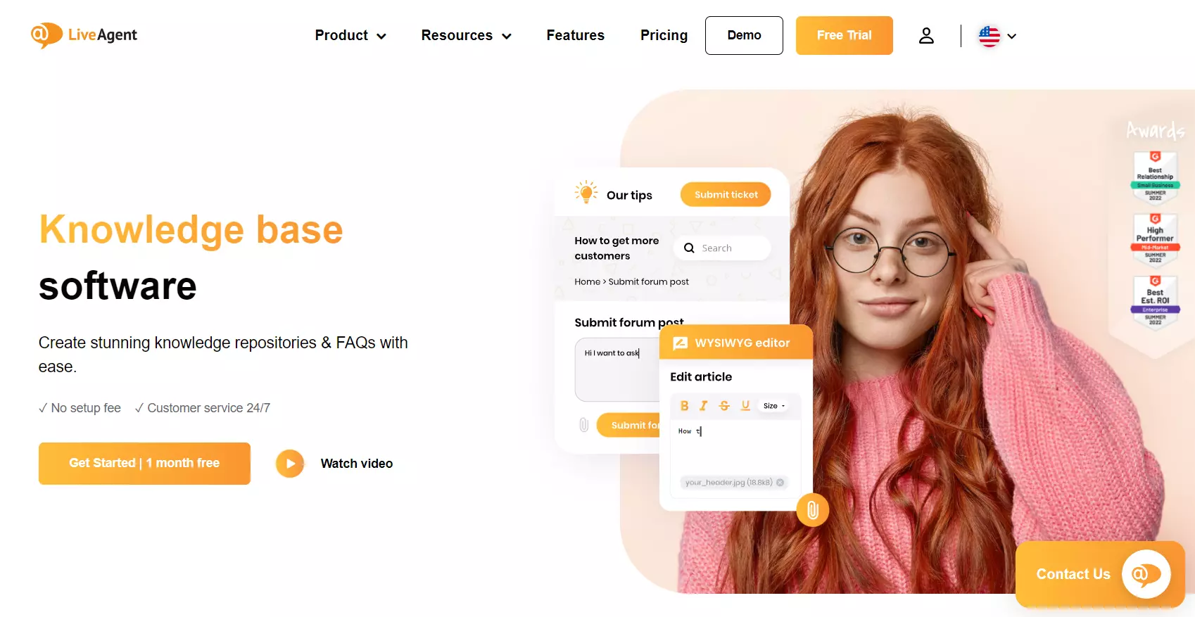 Strona główna bazy wiedzy LiveAgent