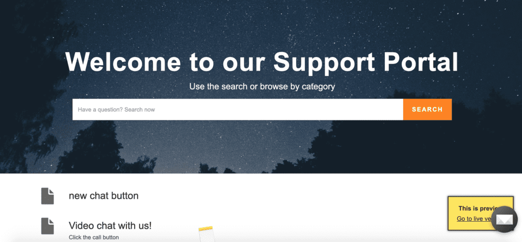 Przykładowy portal klienta